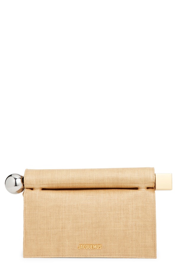 ジャクエムス レディース バッグ Jacquemus The Rond Carraffia Clutch NATURAL 142|ReVida 店