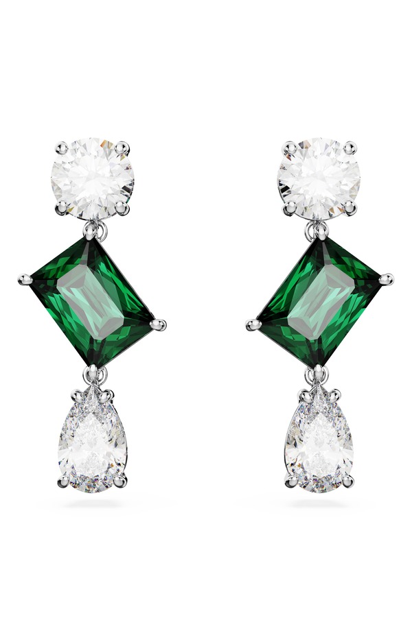 スワロフスキー レディース アクセサリー ピアス・イヤリング Swarovski Mesmera Mixed Cut Drop Earrings GREEN グリーン|ReVida 店
