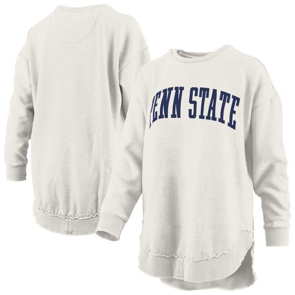 プレスボックス レディース アウター パーカー・スウェット ヴィンテージ シャツ フリース Women's Pressbox Oatmeal Penn State Nittany Lions Melange Poncho Vintage Fleece Long Sleeve Pullover Sweatshirt Oatmeal オートミール｜ReVida 店 17,026円