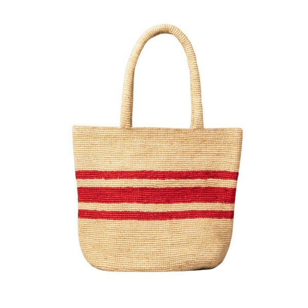 インデゴアフリカ レディース バッグ indego africa Sylvanie Beach Tote Red Striped レッド｜ReVida 店 42,120円