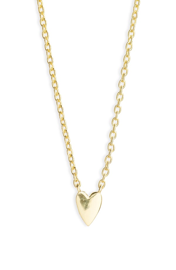 アルジェントヴィーヴォ レディース アクセサリー ネックレス・チョーカー ミニ レース Argento Vivo Sterling Silver Mini Heart Pendant Necklace GOLD ゴールド｜ReVida 店
