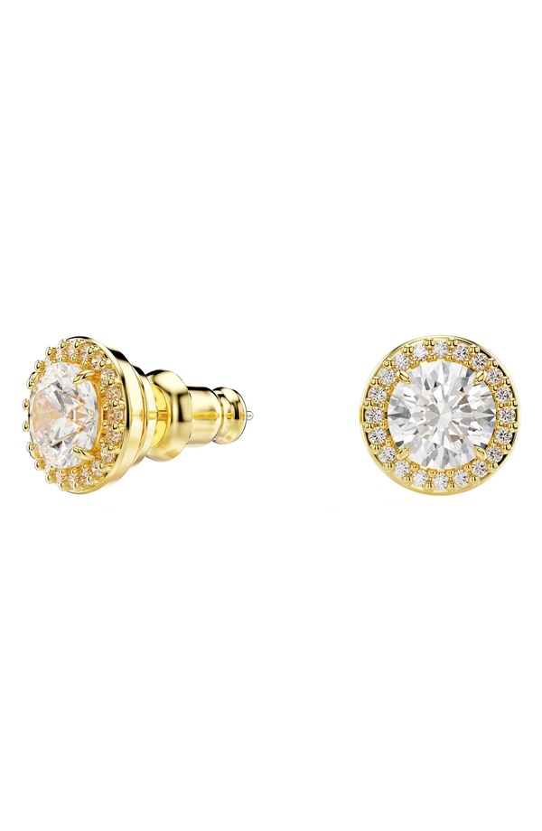 スワロフスキー レディース アクセサリー ピアス・イヤリング Swarovski Una Crystal Stud Earrings WHITE/GOS ホワイト｜ReVida 店