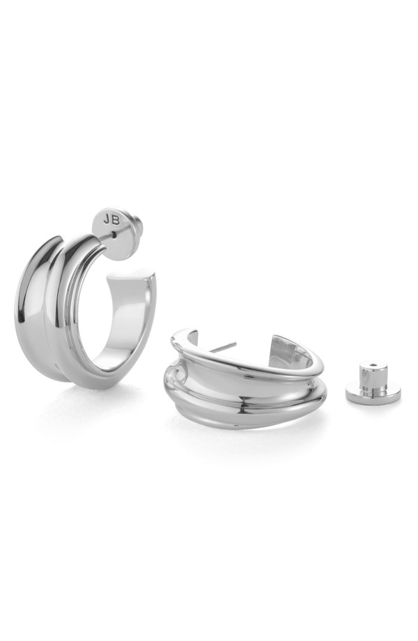 ジェニーバード レディース アクセサリー ピアス・イヤリング JENNY BIRD Lennon Hoop Earrings HIGH POLISH SILVER シルバー｜ReVida 店