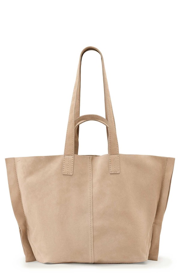オールセインツ レディース バッグ スエード AllSaints Lutece Suede Tote PINTO BROWN ブラウン｜ReVida 店