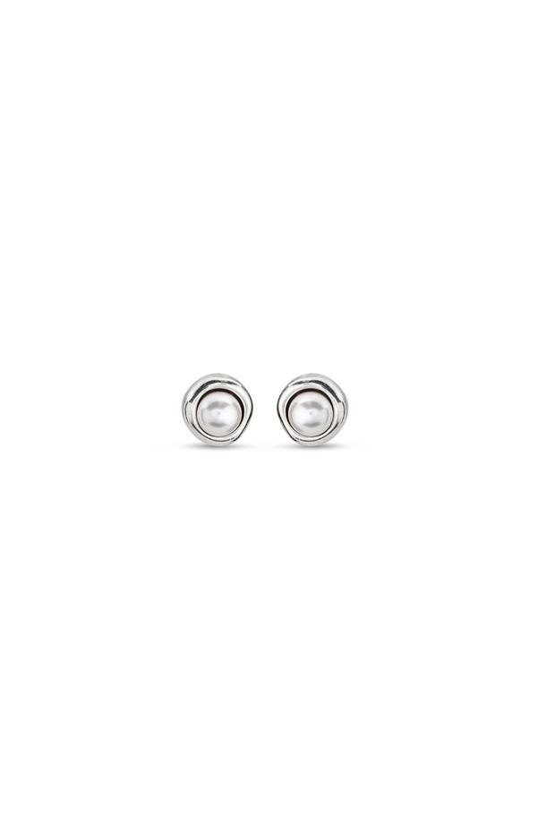 ウノデ 50 レディース アクセサリー ピアス・イヤリング UNODE50 Sterling silver-plated earrings with pearl Silver シルバー|ReVida 店
