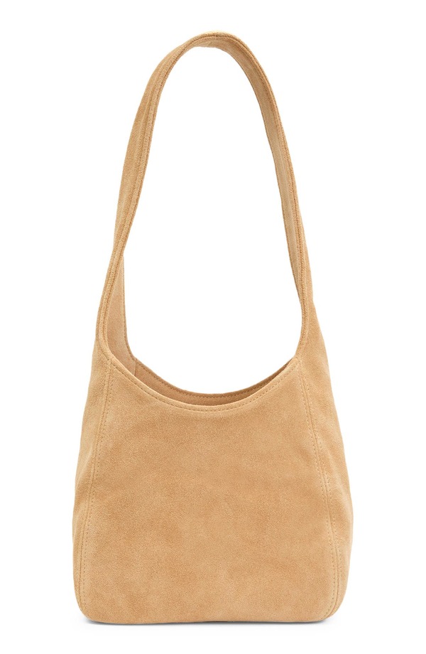 クレアブイ レディース バッグ スエード Clare V. Petit Bando Suede Hobo Bag DUNE｜ReVida 店
