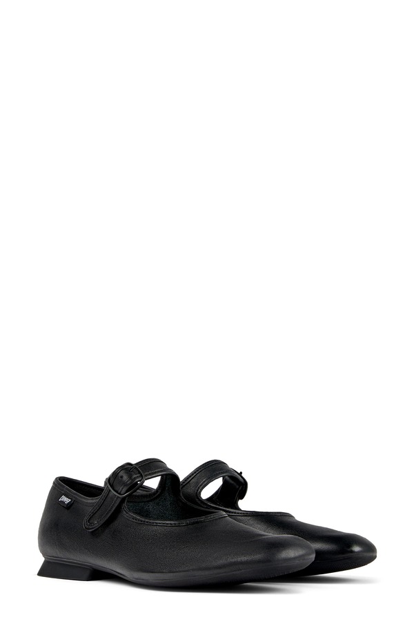 カンペール レディース シューズ パンプス Camper Casi Myra Mary Jane Flat Black ブラック