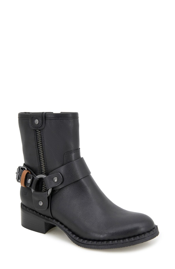 ジェントルソウルズ レディース シューズ ブーツ・レインブーツ Gentle Souls Barker Bootie Black Leather ブラック