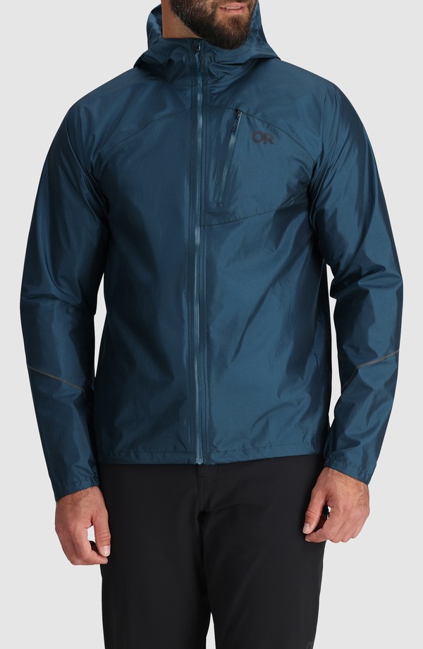 アウトドアリサーチ メンズ アウター ジャケット・ブルゾン フーデッドジャケット Outdooresearchelium Rain Ultralight Hooded Jacket Cenote