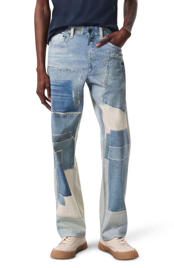 ラグアンドボーン メンズ ボトムス デニムパンツ ストレート ジーンズ rag & bone Fit 4 Miramar Canvastraight Leg Jeans Patchwork