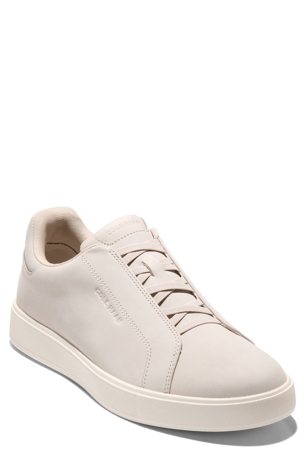 コールハーン メンズ シューズ スニーカー Cole Haan GrandPro Luxe Slip-On Sneaker Silver Lining Nubuck / Ivory アイボリー