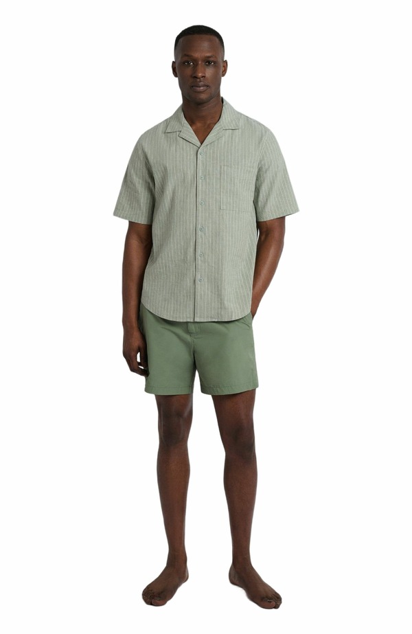 オニア メンズ トップス シャツ Onia Stretch Yarn Dyed Vacation Shirt Sage セージ|ReVida 店
