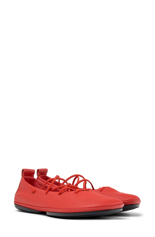 カンペール レディース シューズ パンプス Camperight Nina Flat Bright Red 赤いこと