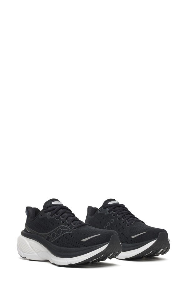サッカニー レディース シューズ スニーカー Saucony Hurricane 25 Running Shoe Black/ White ホワイト