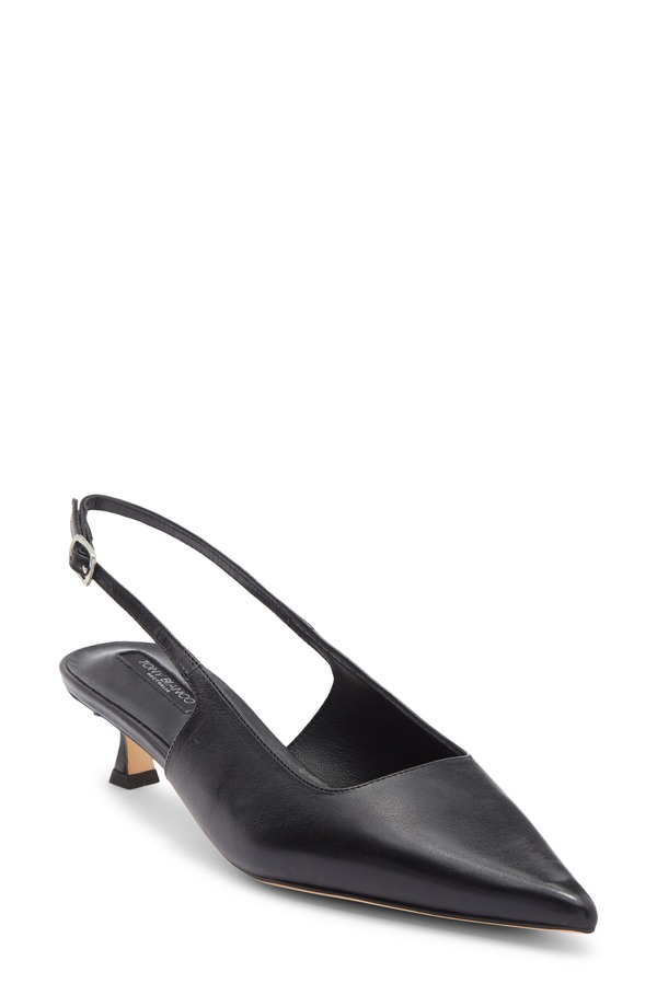 トニービアンコ レディース シューズ ヒール Tony Bianco Crush Slingback Pointed Toe Kitten Heel Pump Black Vintage ブラック 34,970円