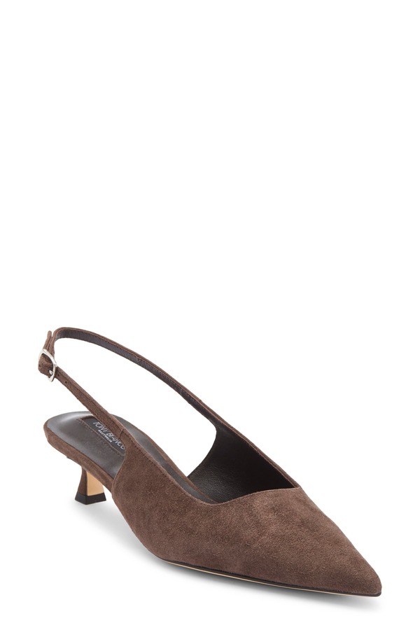 トニービアンコ レディース シューズ ヒール Tony Bianco Crush Slingback Pointed Toe Kitten Heel Pump Espresso Suede