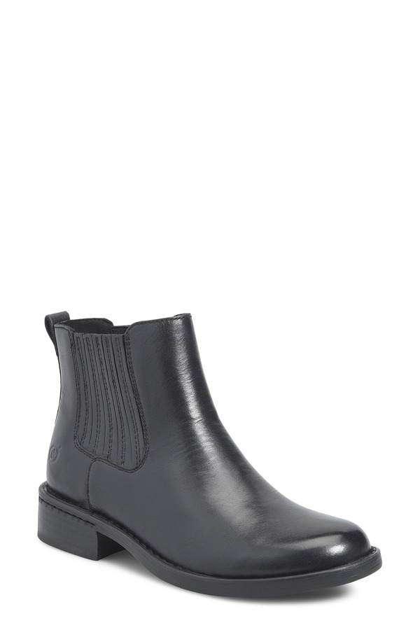 バーン レディース シューズ ブーツ・レインブーツ チェルシーブーツ チェルシー Brn Cici Chelsea Boot Black Leather ブラック