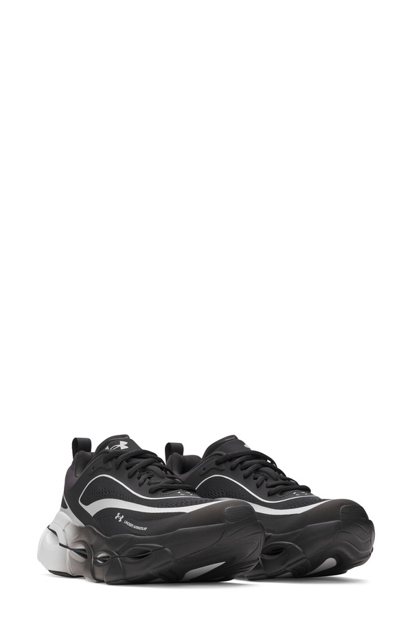 アンダーアーマー レディース シューズ スニーカー Under Armour UA Halo Racerunning Shoe Black/ Grey ブラック|ReVida 店