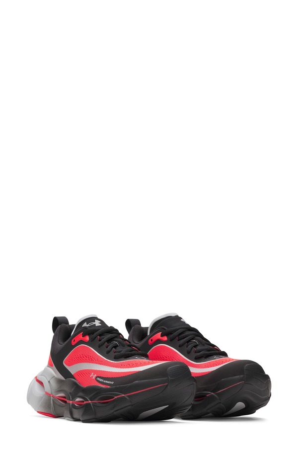 アンダーアーマー レディース シューズ スニーカー Under Armour UA Halo Racerunning Shoe Black/ Red ブラック