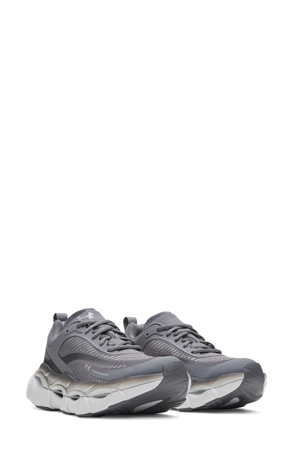 アンダーアーマー レディース シューズ スニーカー Under Armour UA Halo Racerunning Shoe Castlerock / Metallic Silver シルバー
