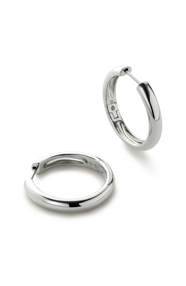 アナルイサ レディース アクセサリー ピアス・イヤリング Ana Luisa Hoop Earrings - Giulia Large Silver シルバー｜ReVida 店