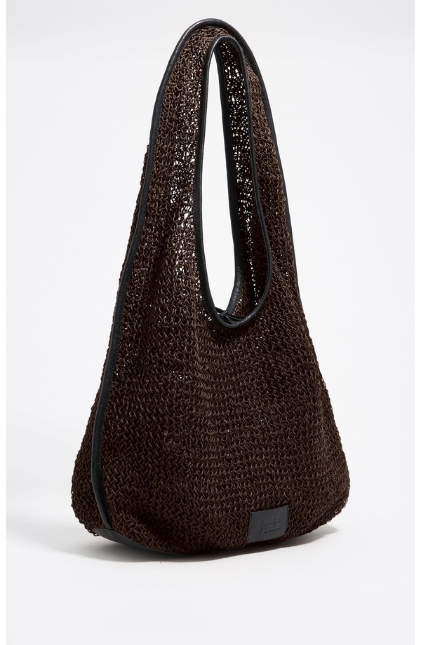 ビンバイローラ レディース バッグ Bimba y Lola Plaited Paper Shoulder Bag CHOCOLATE チョコレート|ReVida 店