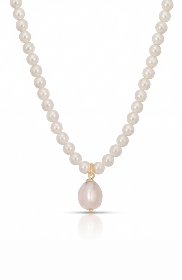 エティカ レディース アクセサリー ネックレス・チョーカー レース Ettika Freshwater Pendant Bead Necklace WHITE ホワイト|ReVida 店