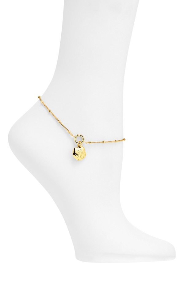 メイドウェル レディース アクセサリー ブレスレット・バングル・アンクレット アンクル Madewell Sandollar Charm Anklet ANTIQUE GOLD ゴールド｜ReVida 店