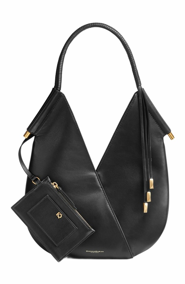 ダナ キャラン ニューヨーク レディース バッグ ミニ Donna Karanew York Baldwin Mini Shoulder Black/Gold ブラック｜ReVida 店
