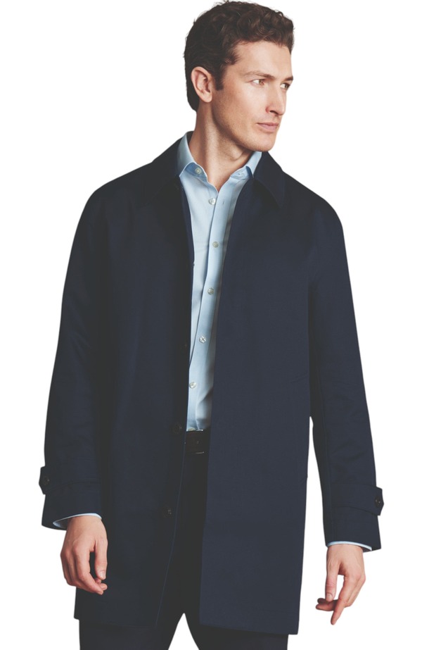 チャールズティリット メンズ アウター ジャケット・ブルゾン コットン コート Charles Tyrwhitt Waterproof Cotton Raincoat French Navy ネイビー｜ReVida 店