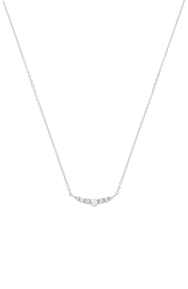 ベアフルーツジュエリー レディース アクセサリー ネックレス・チョーカー レース Bearfruit Jewelry Sterling Silver 18k Gold Plated Cloris Necklace Dainty Delicate Silver シルバー｜ReVida 店
