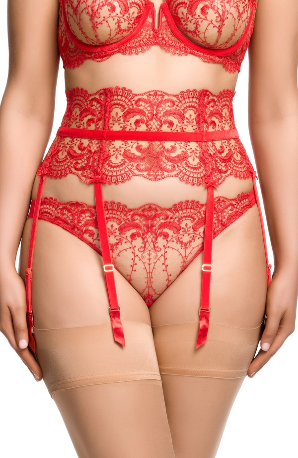 ディタボンティース レディース アクセサリー ベルト Dita Von Teese Nom de Plume Suspender Belt FLAME|ReVida 店