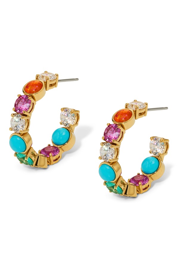 ナディール レディース アクセサリー ピアス・イヤリング Nadri Frieda C Hoop Earrings GOLD ゴールド|ReVida 店