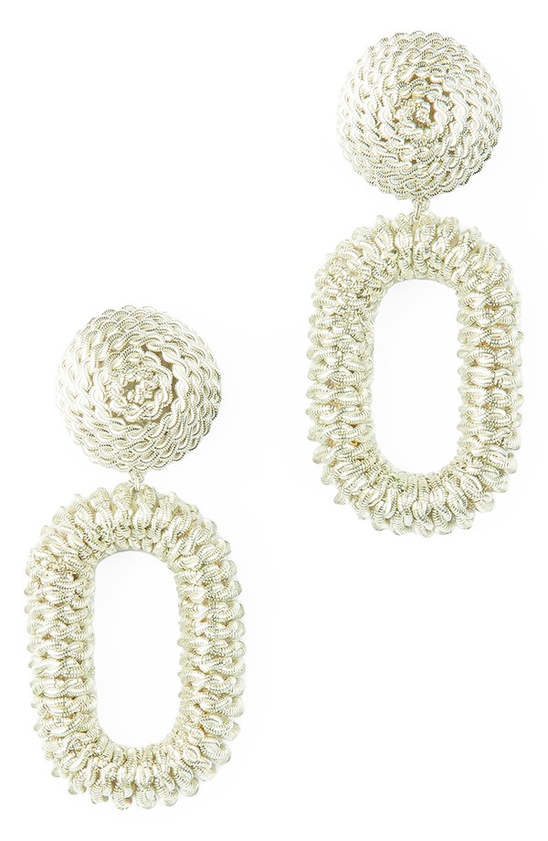 ディーパ グアナーニ レディース アクセサリー ピアス・イヤリング Deepa Gurnani Roula Drop Earring sILVER シルバー｜ReVida 店