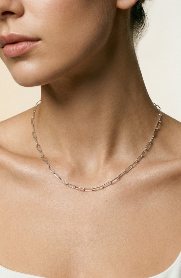 アルジェントヴィーヴォ レディース アクセサリー ネックレス・チョーカー レース Argento Vivo Sterling Silver Paperclip Chainecklace SILVER シルバー｜ReVida 店