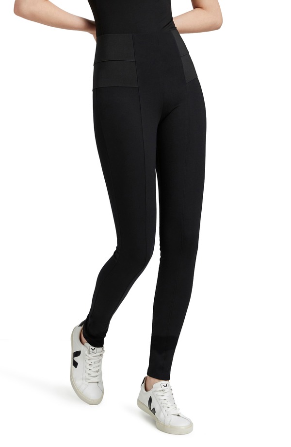 マルセラ レディース ボトムス カジュアルパンツ ハイウエスト レギンス ニット Marcella Gywn High Waist Ponte Knit Leggings BLACK ブラック｜ReVida 店