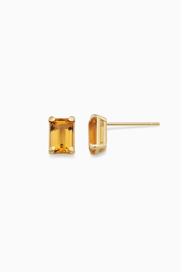 オラディナ レディース アクセサリー ピアス・イヤリング Oradina 14K Goldate Me Birthstone Stud Earrings Citrine - November ゴールド|ReVida 店