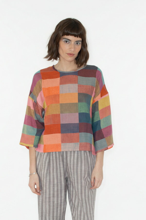エース アンド ジグ レディース トップス シャツ クルーネック プラスサイズ Ace & Jig Crew Neck Play Top (Plus Regular) Glossary|ReVida 店