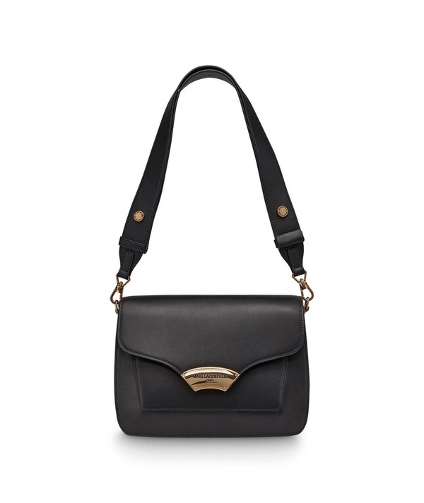 カール ラガーフェルド レディース バッグ KARLAGERFELD PARIS Madelyn Shoulder Black/Gold ブラック｜ReVida 店