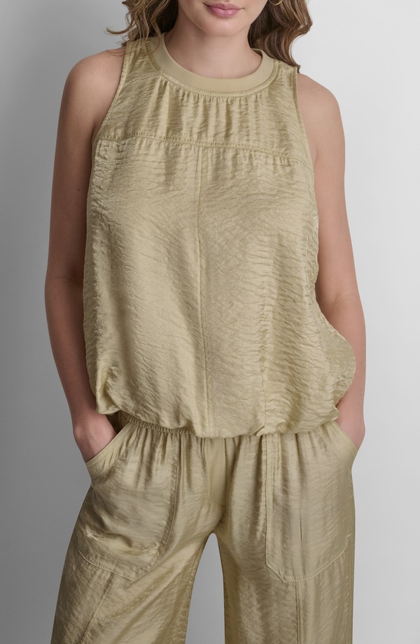 ダナ キャラン ニューヨーク レディース トップス シャツ DKNY Twinkle Bubble Tank MOJAVE DESERT｜ReVida 店
