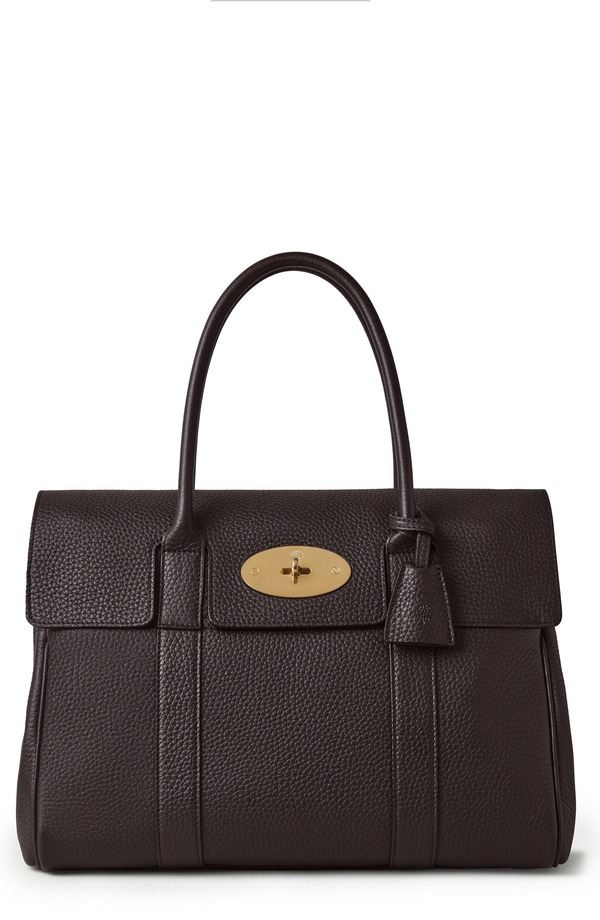 マルベリー レディース バッグ レザー Mulberry Bayswater Heritage Leather Satchel EBONY｜ReVida 店