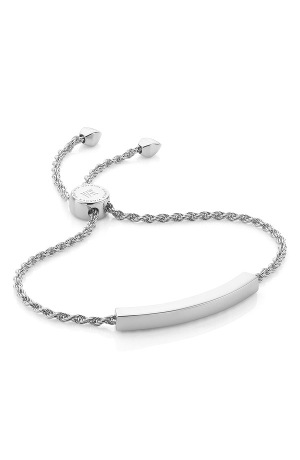 モニカヴィナダー レディース アクセサリー ブレスレット・バングル・アンクレット Monica Vinader Engravable Linear Friendship Chain Bracelet SILVER シルバー｜ReVida 店