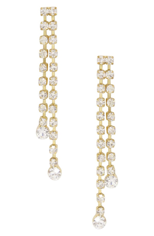 エティカ レディース アクセサリー ピアス・イヤリング Ettika Sun Shower Crystal Drop Earrings GOLD ゴールド|ReVida 店