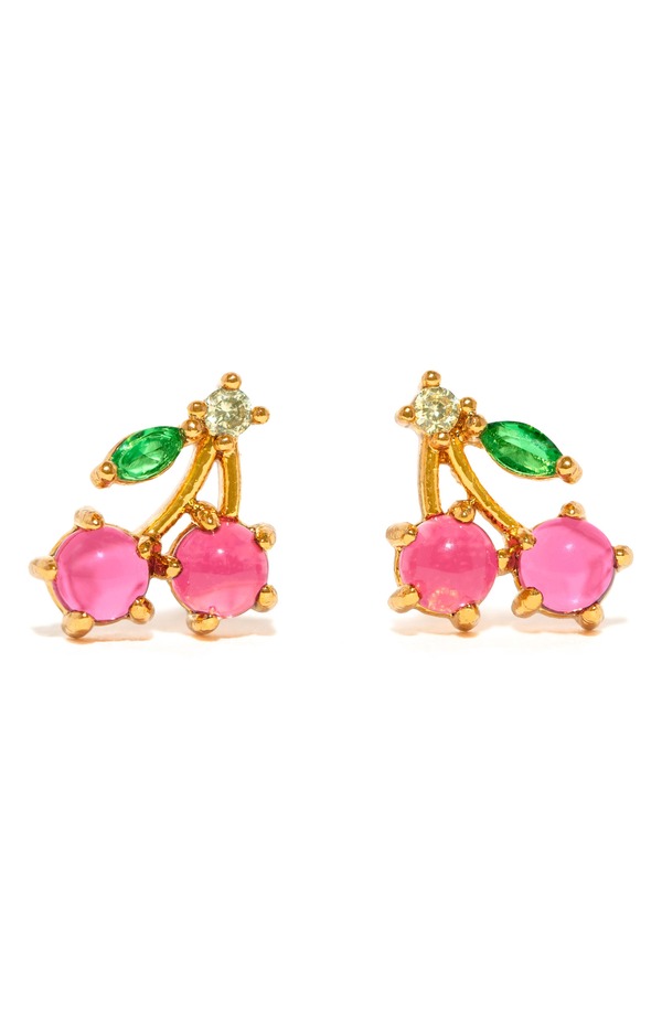 ガール ズクルー レディース アクセサリー ピアス・イヤリング Girls Crew Cherry Stud Earrings GOLD ゴールド｜ReVida 店