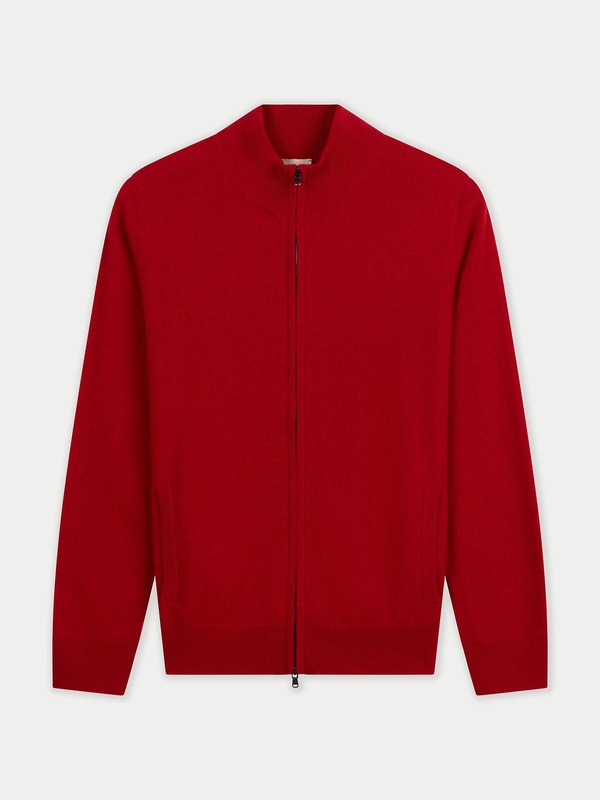 ゴビ カシミヤ レディース アウター パーカー・スウェット カーディガン Gobi Cashmere Timeless Cashmere Full-Zip Cardigan chili pepper|ReVida 店