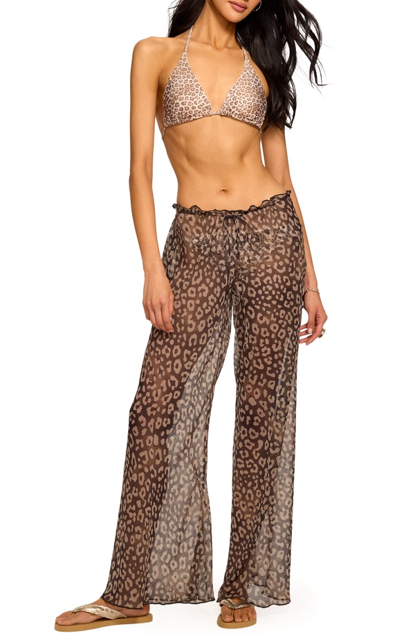 レイミー ブルック レディース ボトムス レギンス プリント パンツ Ramy Brook Alayna Leopard Print Cover-Upants DARK LEOPARD アニマル｜ReVida 店