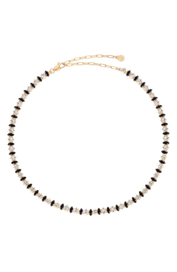 エティカ レディース アクセサリー ネックレス・チョーカー レース Ettika Dainty Marquise Cubic Zirconia Tennis Necklace BLACK ブラック｜ReVida 店