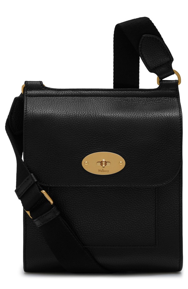 マルベリー レディース バッグ レザー Mulberry Small Antony Leather Crossbody Bag A100 BLACK ブラック｜ReVida 店