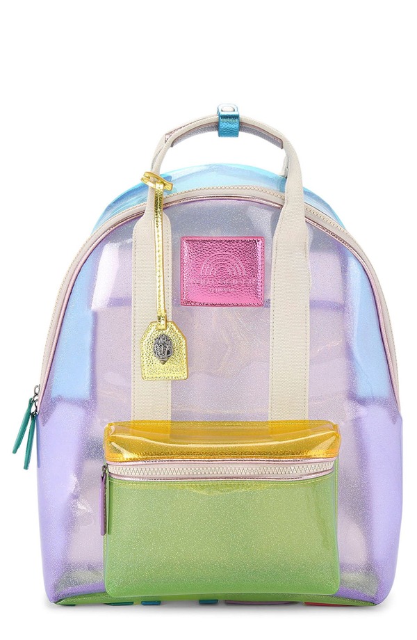 カートジェイガーロンドン レディース バッグ バックパック・リュックサック Kurt Geiger London Large Southbank Vinyl Clear Backpack OPEN MISCELLANEOUS|ReVida 店