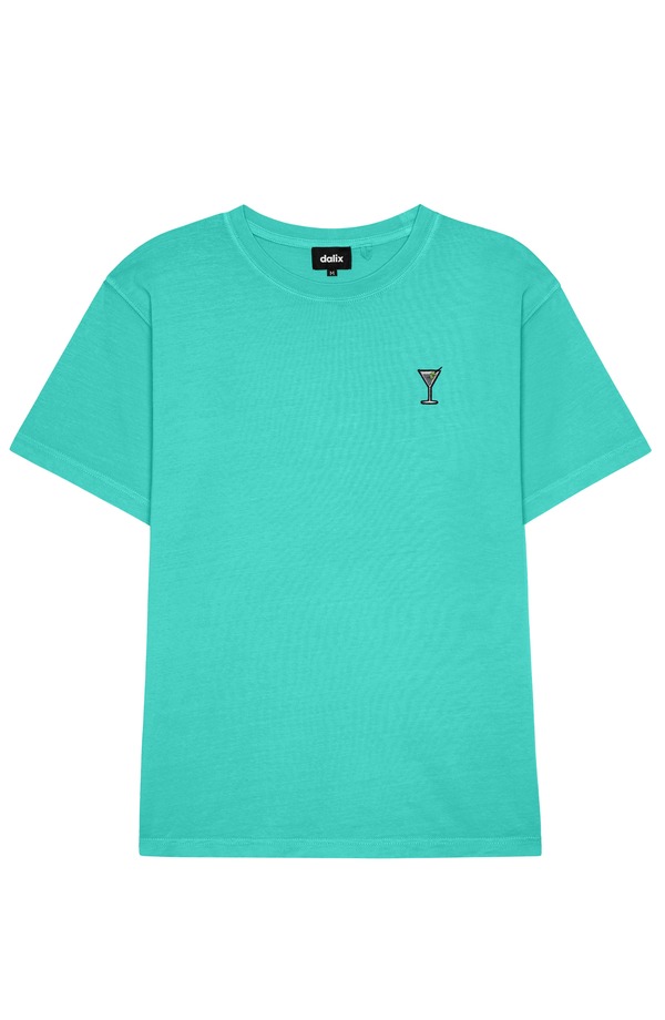 ダリックス メンズ トップス シャツ Dalix Mens Martini Midweight Garment Dye Tee Sea Green グリーン｜ReVida 店